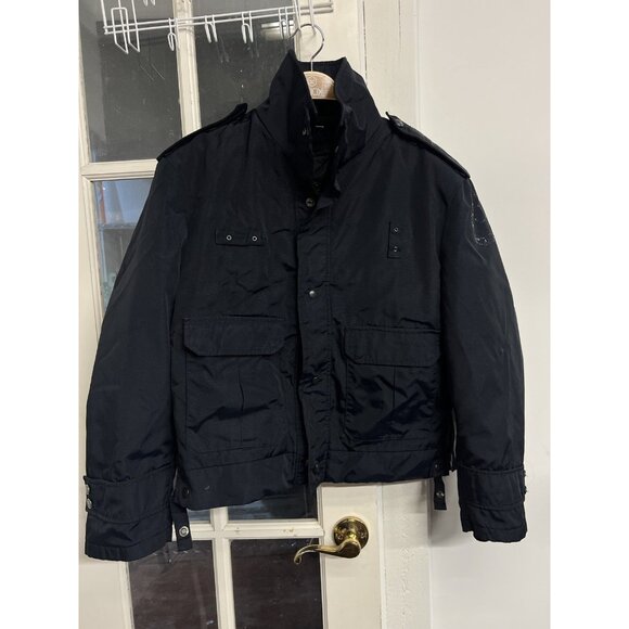 VTG Blauer Men's 44R Navy Blue Coat Weather Resistant Police Law Enforcement - Picture 5 of 5
